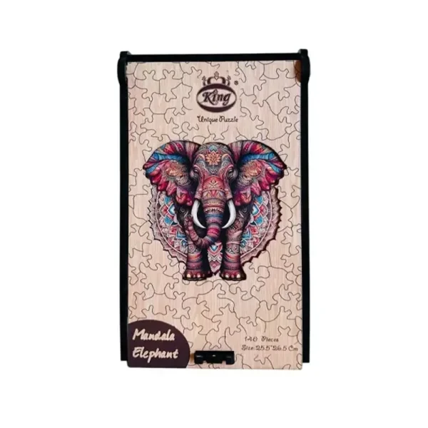 پازل 140 تکه کینگ مدل فیل Mandala Elephant