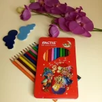 مداد رنگی 12 رنگ فکتیس مدل تخت فلزی طرح 2 - Image 4
