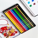 مداد رنگی 12 رنگ فکتیس مدل تخت فلزی طرح 2 - Image 2
